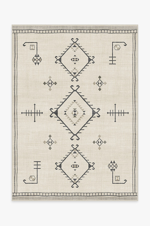 Damali Black & White Rug | Ruggable