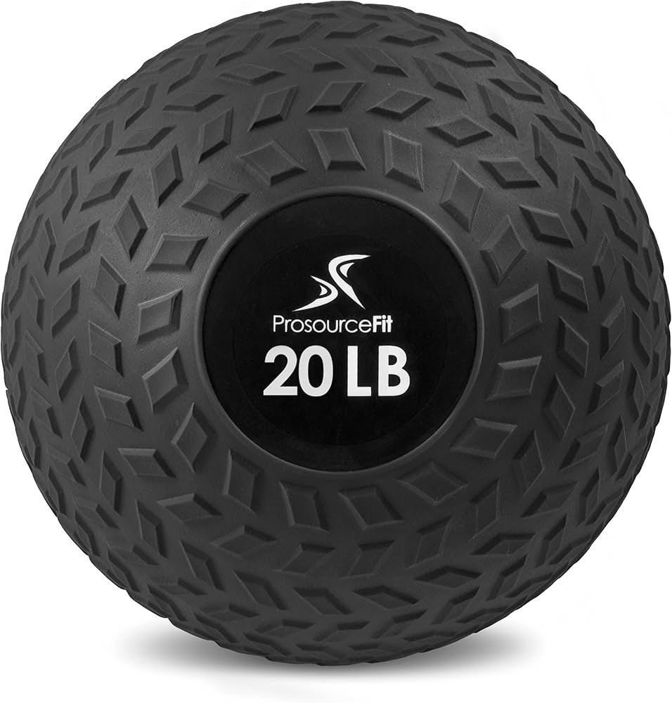 ProsourceFit Slam Medicine Balls 5, 10, 15, 20, 25, 30, 50lbs Smooth and Tread Textured Grip Dead... | Amazon (US)