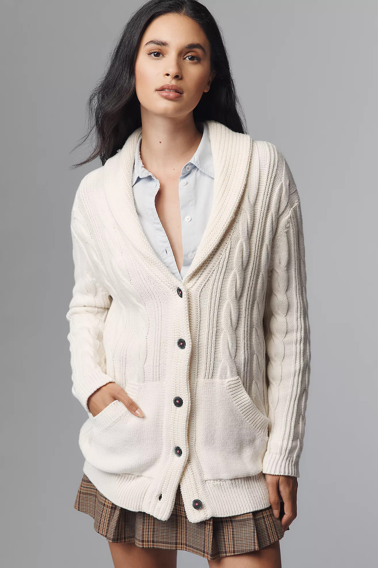 Kerri Rosenthal Cotton Cashmere Cardigan Sweater | Anthropologie (US)
