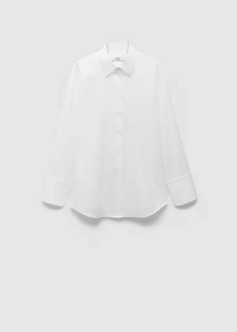 100% cotton shirt -  Women | Mango USA | MANGO (US)
