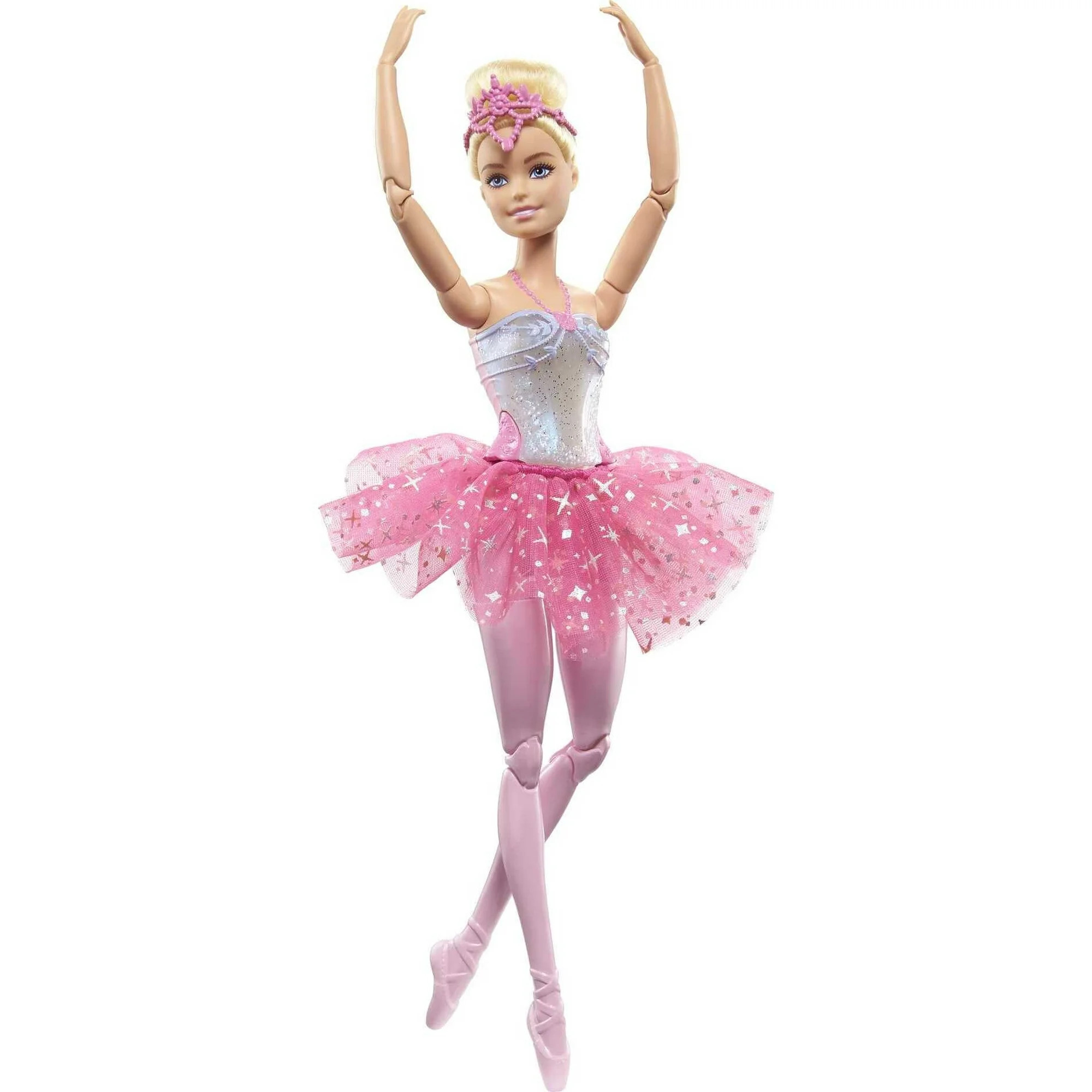 Barbie Dreamtopia Twinkle Lights Ballerina Doll, 11.7 in Blonde with Light-up Feature, Tiara & Tu... | Walmart (US)