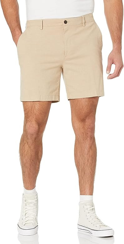 Amazon Essentials Men's Slim-Fit 7" Lightweight Comfort Stretch Oxford Short (Previously Goodthre... | Amazon (US)