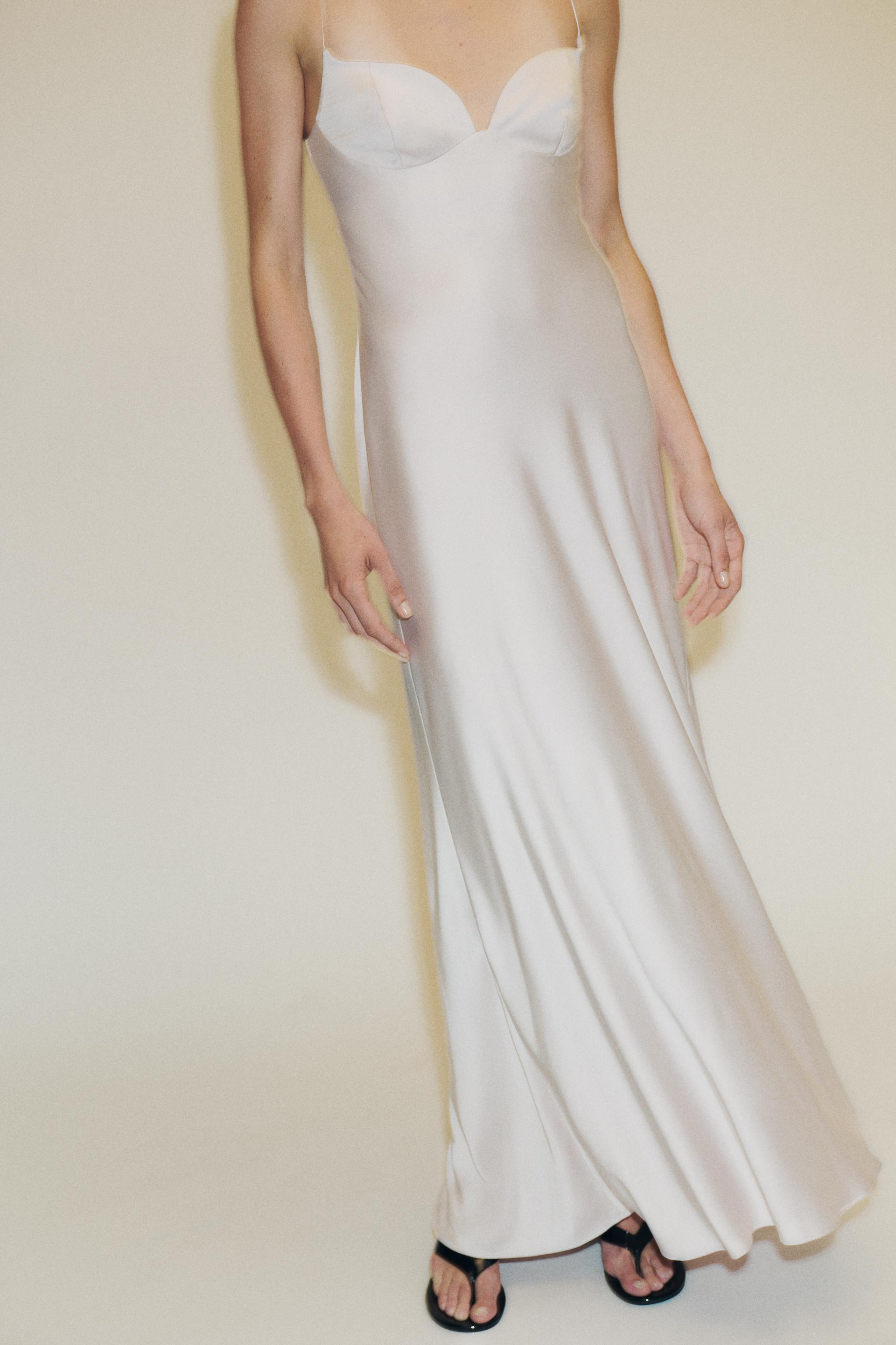 LONG SATIN DRESS | Zara UK