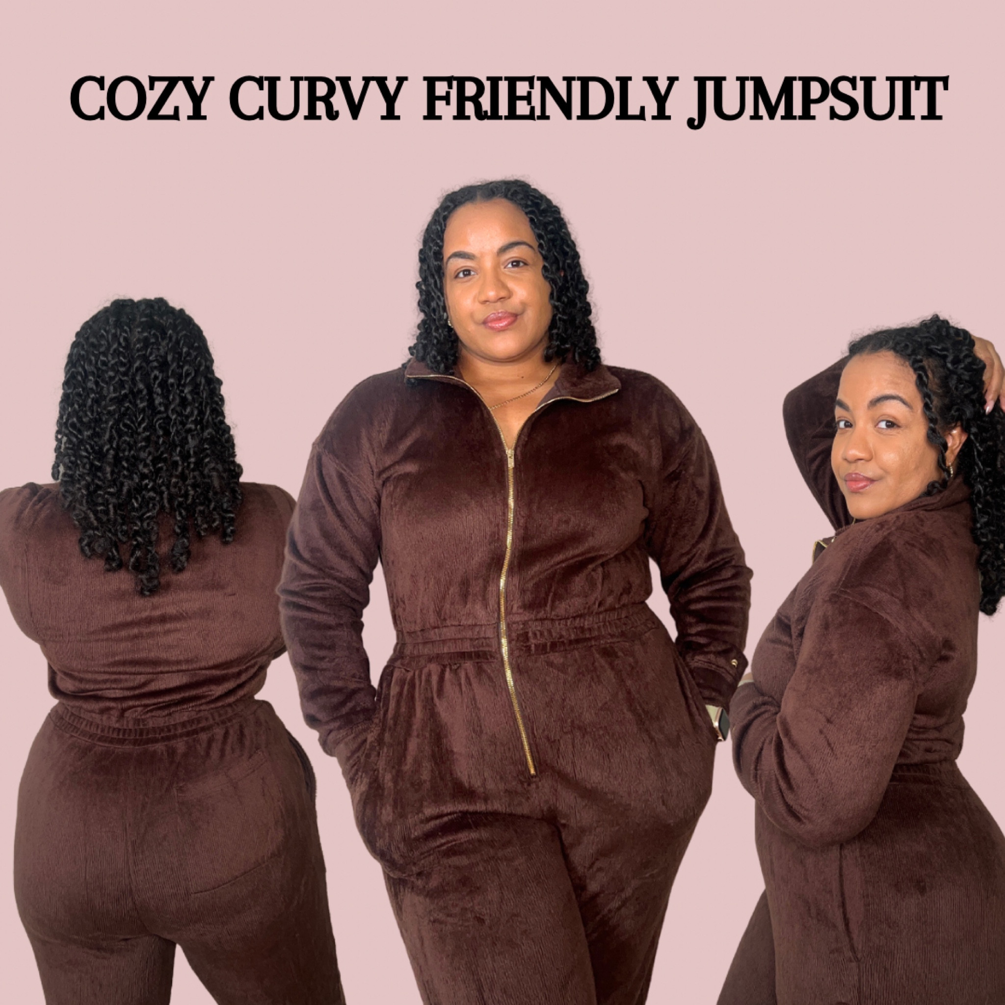 Curvy friendly jumpsuit. Fashion Nova outerwear. Fashion Nova Cozy Loungewear

#LTKmidsize #LTKplussize #LTKGiftGuide
