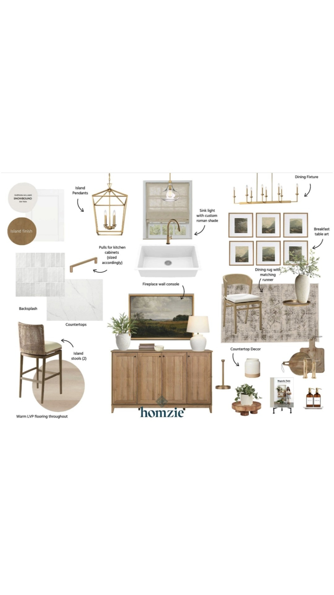 Neutral kitchen design featuring barstools, dining chairs, pottery, vases, lighting, wall art, sideboard, cutting board, decor, etc.#LTKFinds #LTKFavorites #HomeStyleDaily 

 #LTKStyleTip #LTKFamily

#LTKHome #LTKHome