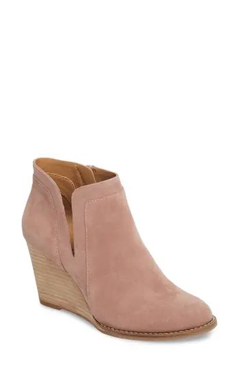 Women's Lucky Brand Yabba Wedge Bootie, Size 4 M - Pink | Nordstrom