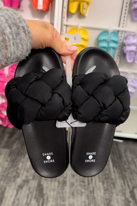 Spring summer slides 
Black sandals 
Target 
Casual 

#LTKshoecrush