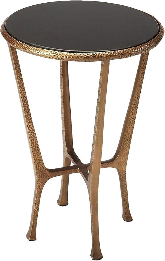 Butler Specialty Company Flavio Metal and Stone Accent Table - Black/Bronze | Amazon (US)