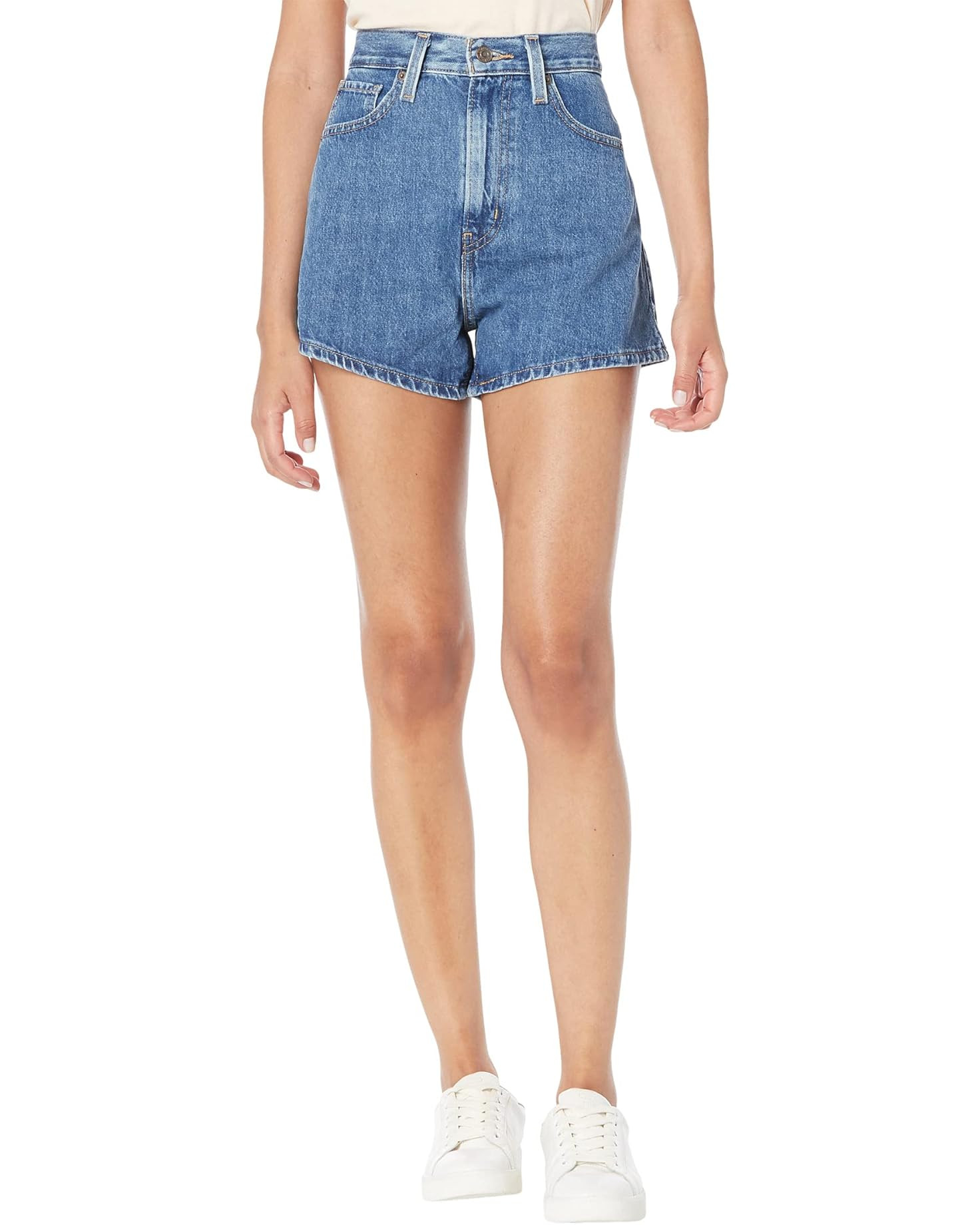 High-Waisted Mom Shorts | Zappos