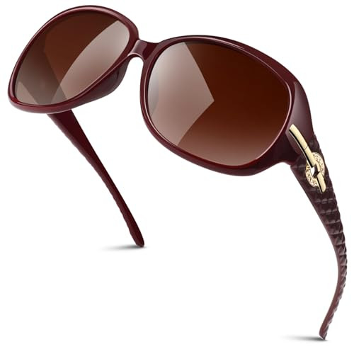 Sunier Sunglasses Womens Polarized Trendy Oversized Sun Glasses Fashion Ladies Shades 100% UV400 Protection S85 | Amazon (US)