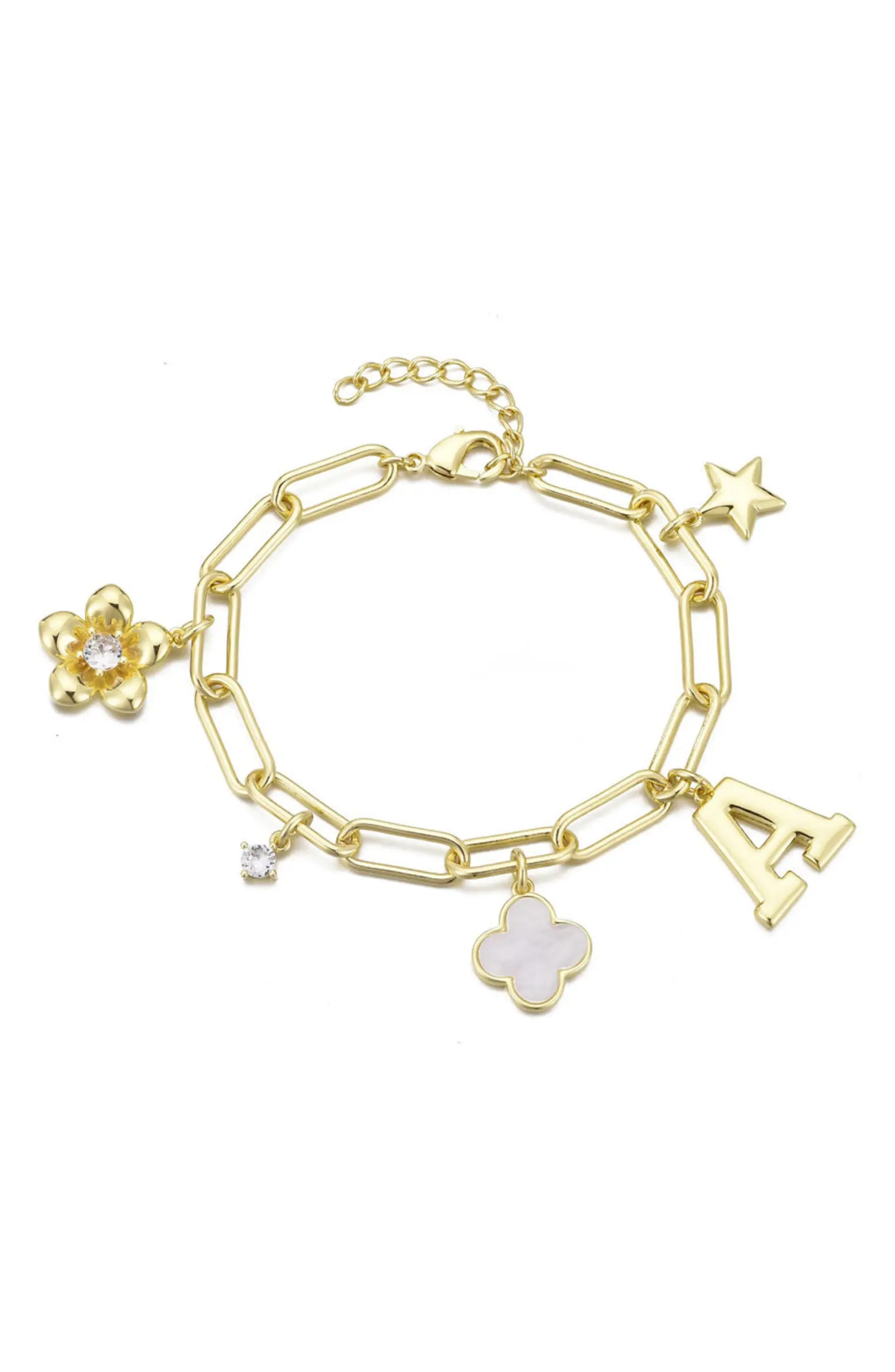Adornia Initial Charm Bracelet | Nordstromrack | Nordstrom Rack