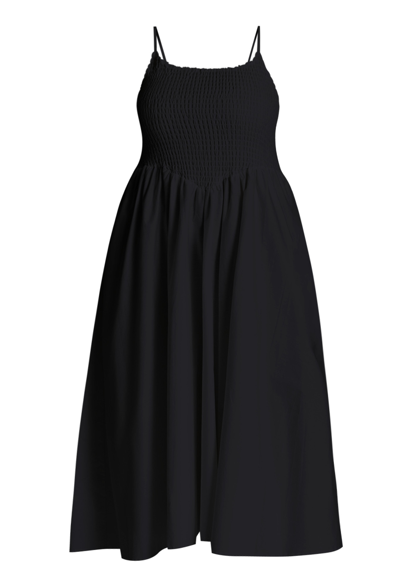 Poplin Textured Flare Dress | Eloquii