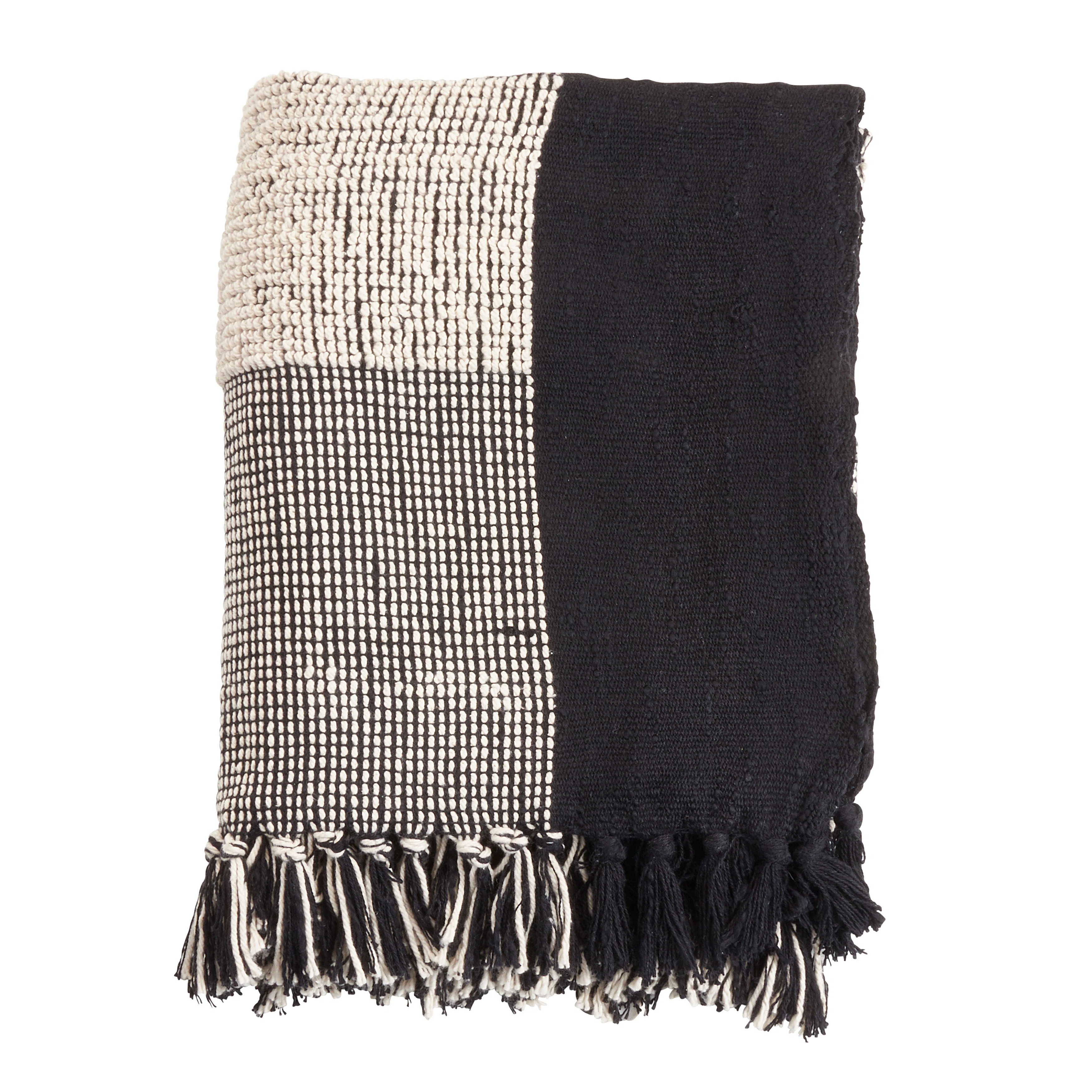 Saro Striped Design Cotton Throw Blanket & Reviews | Wayfair | Wayfair North America