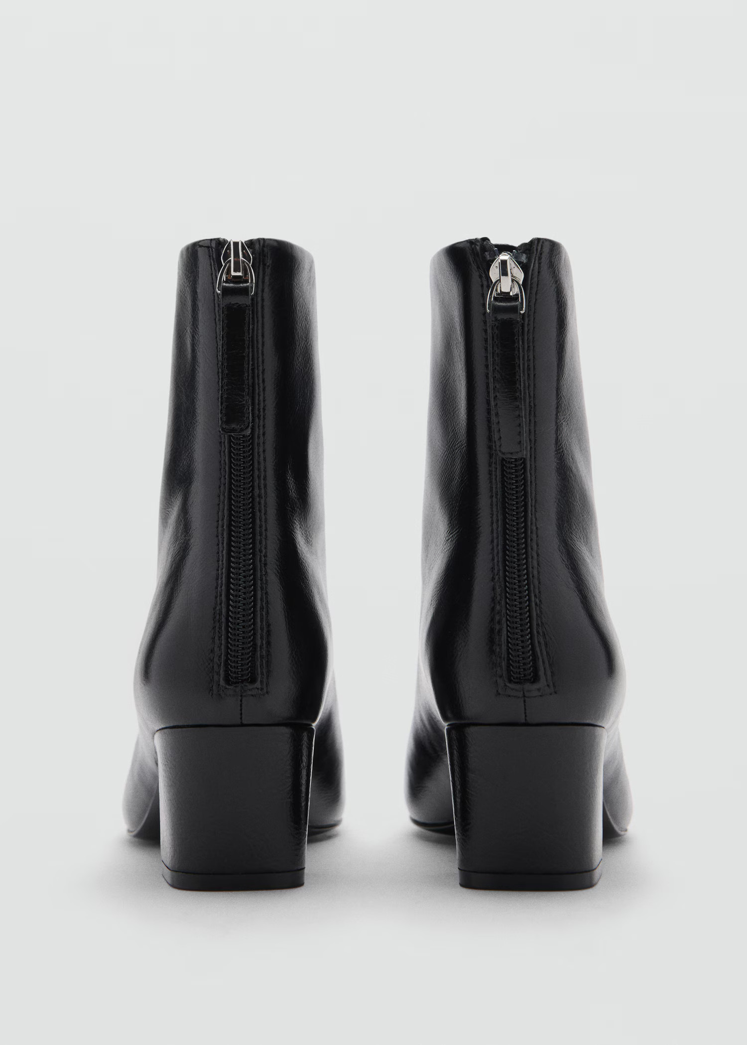 Lederstiefelette mit Reißverschluss - Damen | MANGO Österreich | Mango EU