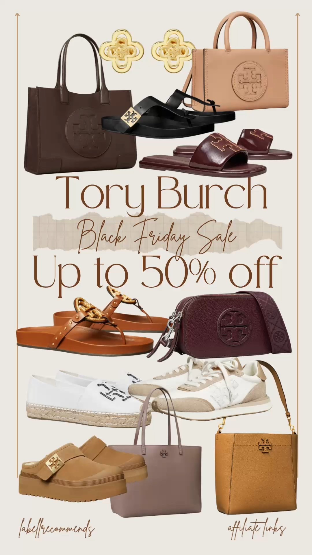 Tory Burch Black Friday deals up to 50% off. 

Totes, miller sandals, sneakers, tory burch bags, Tory Burch shoes, Black Friday sale, suede bags, Tory Burch sale

#LTKCyberWeek #LTKSaleAlert #LTKGiftGuide