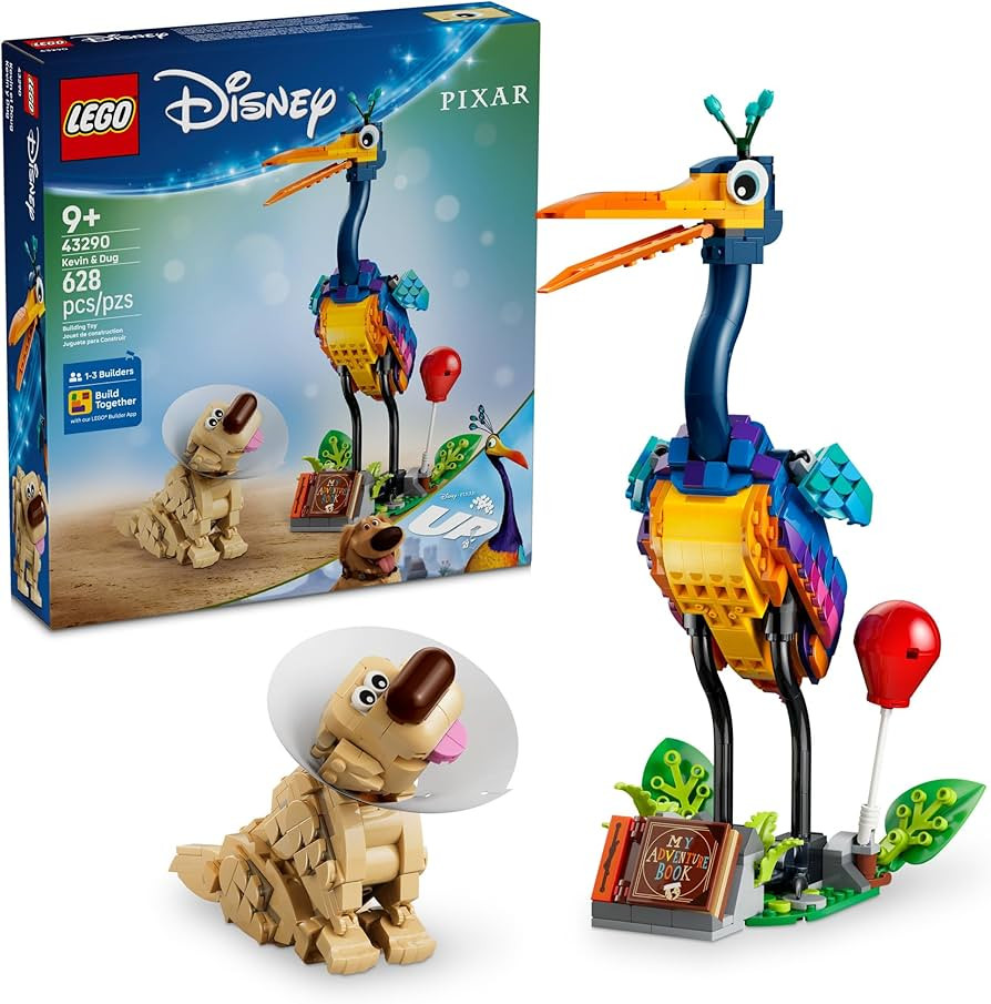 LEGO Disney and Pixar Kevin & Dug Building Toy - 'Up' Movie Set for Girls & Boys, Ages 9+ - Disne... | Amazon (US)