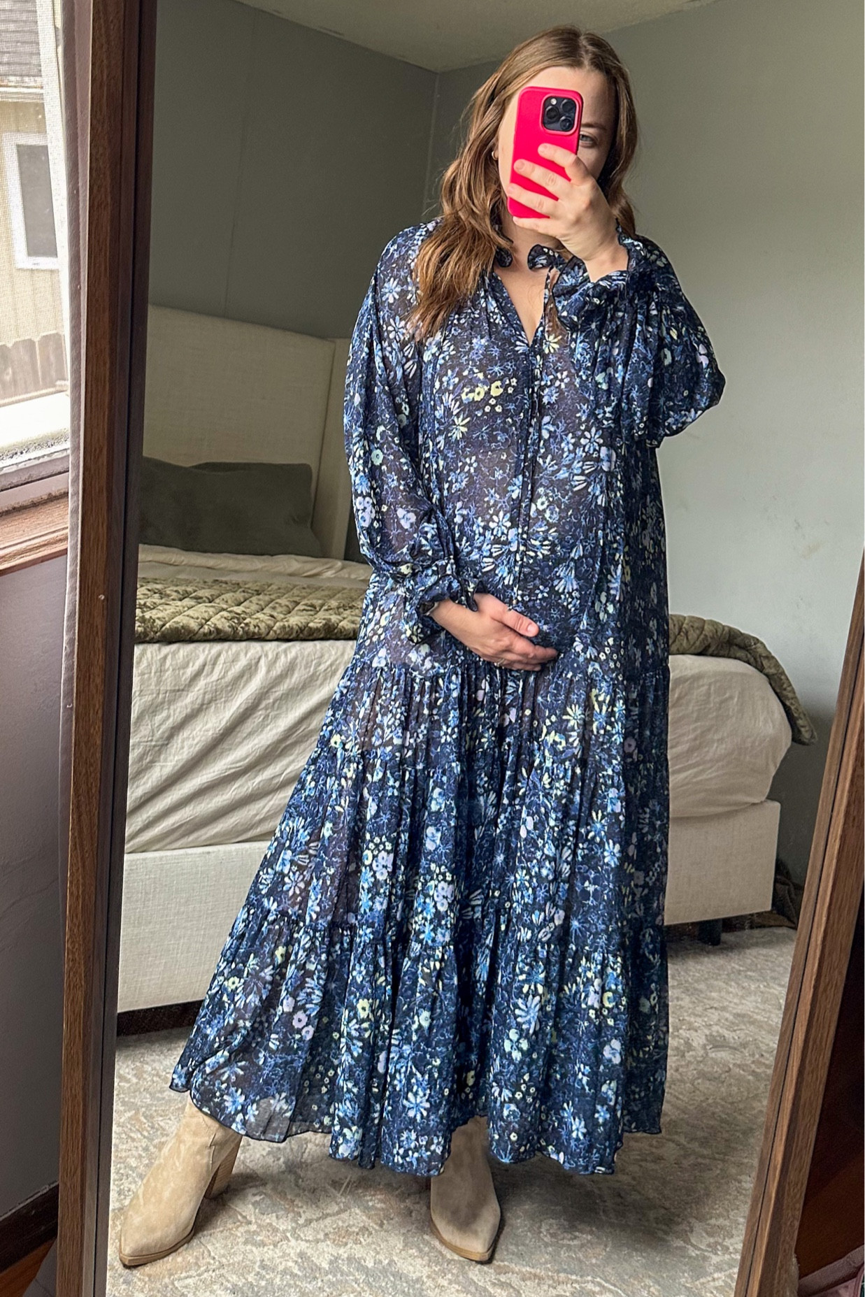 Perfect non maternity dress for any occasion! Runs VERY oversized! I’m wearing a size small! 

Bump outfit 
Family photos 
Maternity pictures 
Pregnancy announcement 
Free peoplee

#LTKstyletip #LTKmidsize #LTKbump
