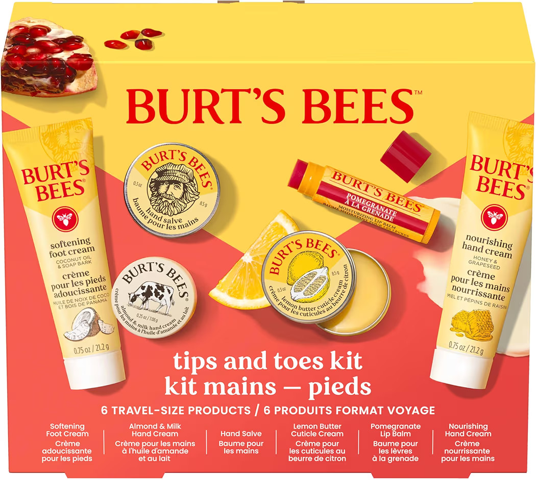 Burt's Bees Christmas Gifts - Tips and Toes Kit, 6 Travel Size Products for Stocking Stuffers - P... | Amazon (US)