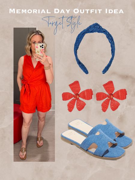 Target style, 4th of July Day outfit idea. Wearing Xs in jumpsuit. 30% off whole outfit. Sale ends 5/27.





4th of July outfit, target outfit, target Memorial Day sale 

#LTKFindsUnder50 #LTKSeasonal #LTKShoeCrush
