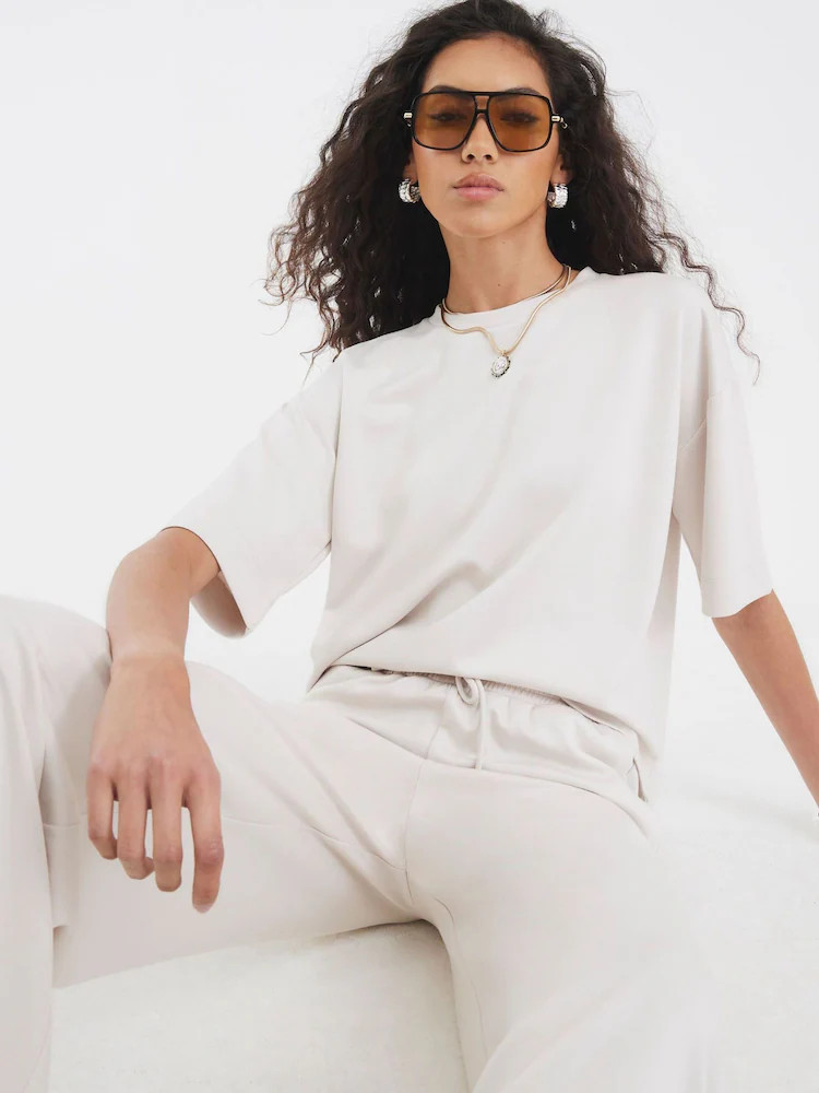 River Island Cream Premium Boxy T-Shirt | Next EU