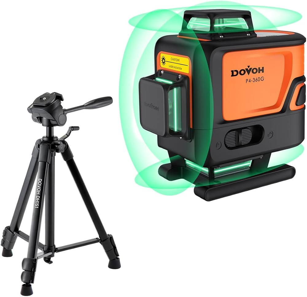 4D Laser Level Self Leveling with Tripod, Class Ⅱ | Amazon (US)