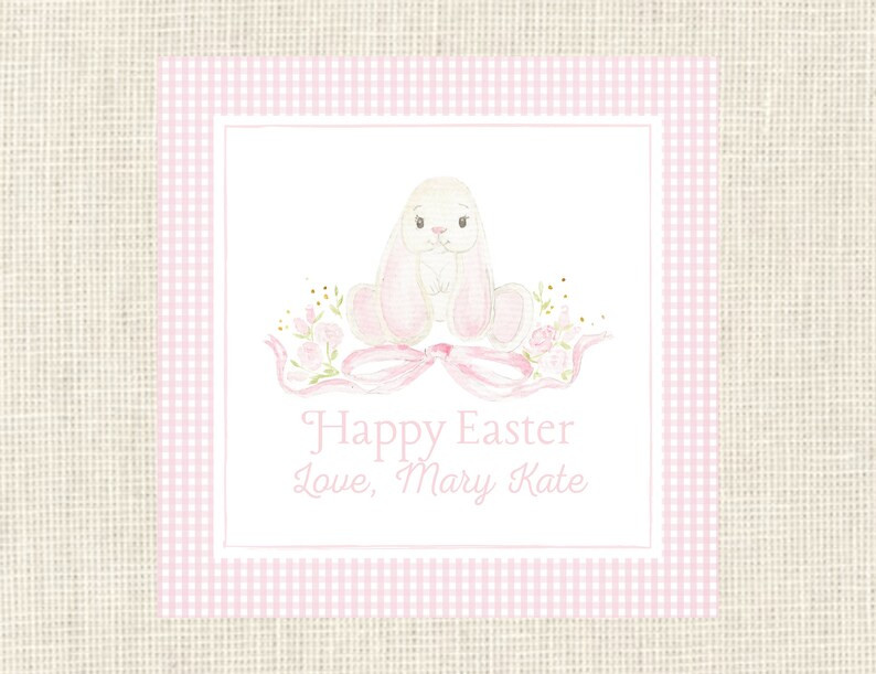 Watercolor Easter Tags / Spring Gift Tags / Bunny | Etsy (US)
