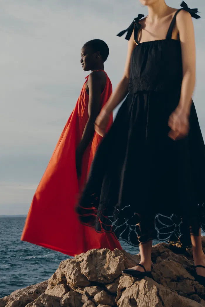 Sofia Embroidery Sleeveless Top and Skirt Set | Fabrique