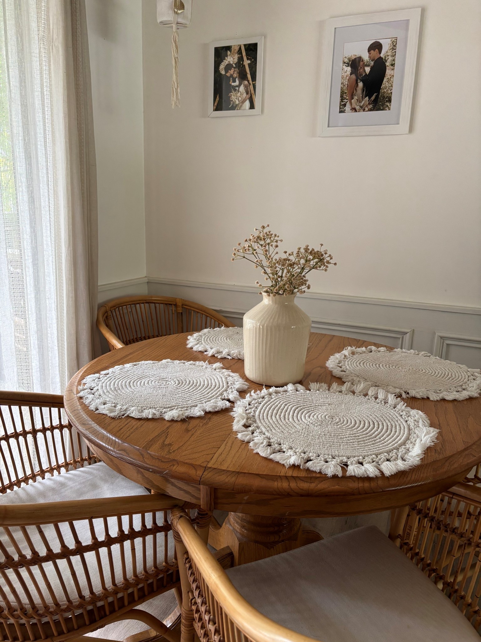 Obsessed with these chairs 
#homedecor #bohoaesthetic #diningchairs #rattandecor

#LTKHome
