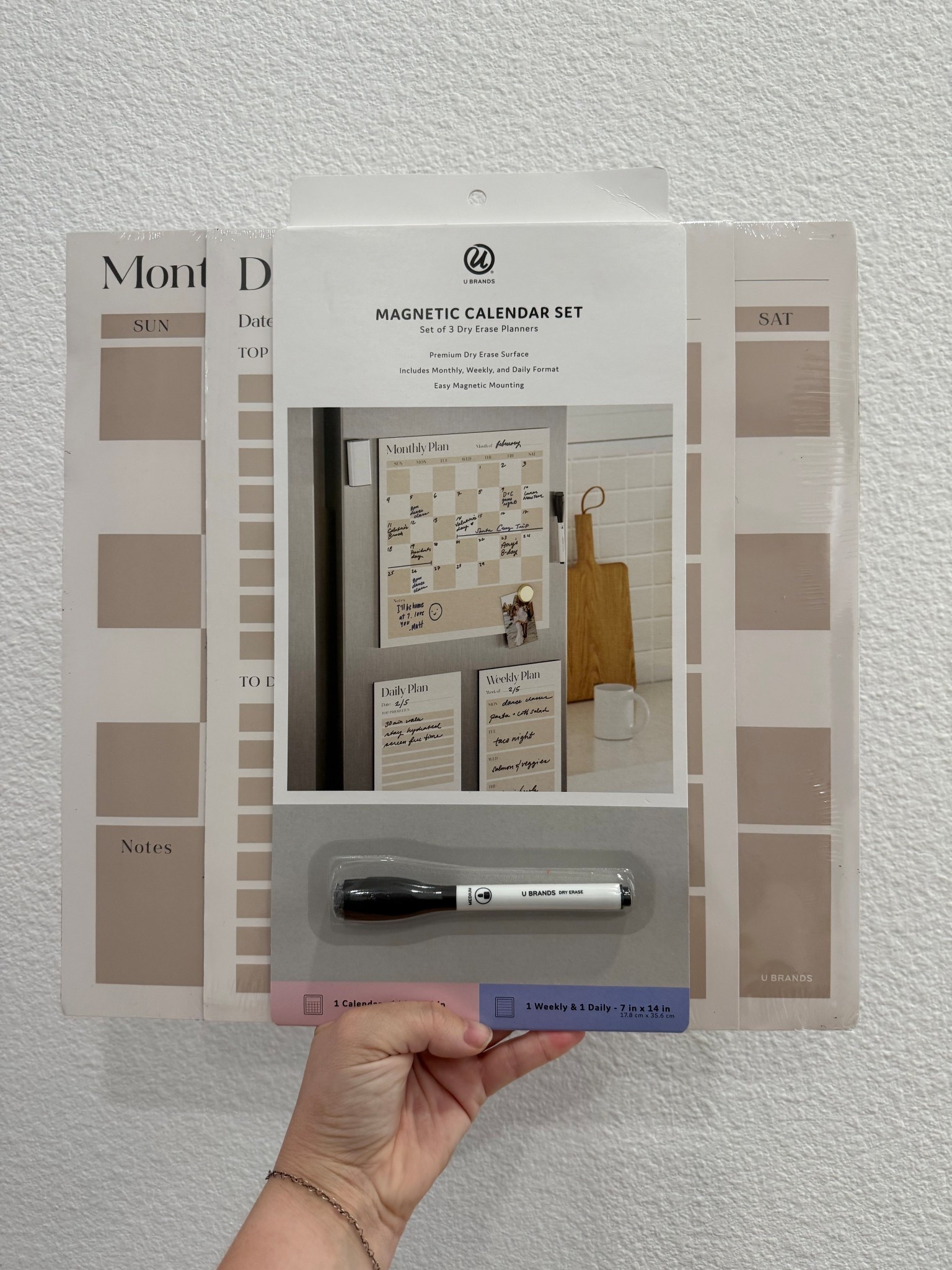 U Brands Vinyl Magnetic Calendar Planner Value Pack for Fridge Checkerboard: Wall Calendar & Office Presentation Board

#LTKFamily #LTKFindsUnder50 #LTKHome