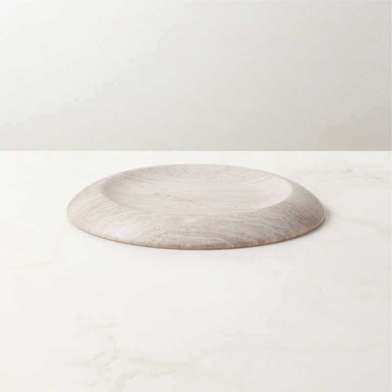 Zelly Grey Marble Catchall | CB2 | CB2