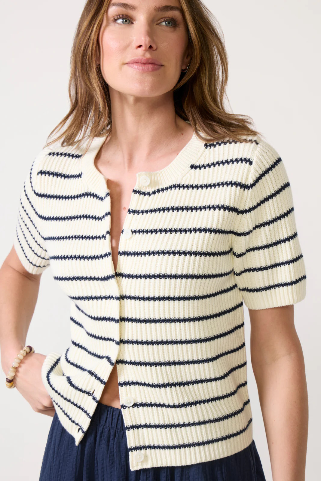 Devon SS Cardigan | Evereve