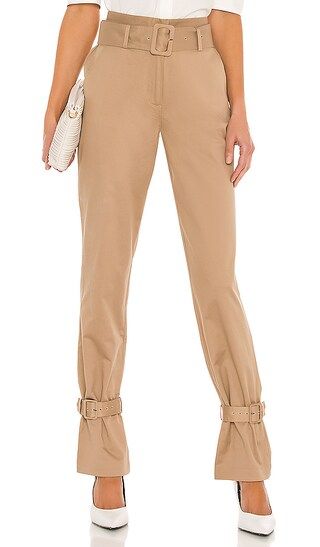 Cinched Trouser in Dark Sand | Revolve Clothing (Global)