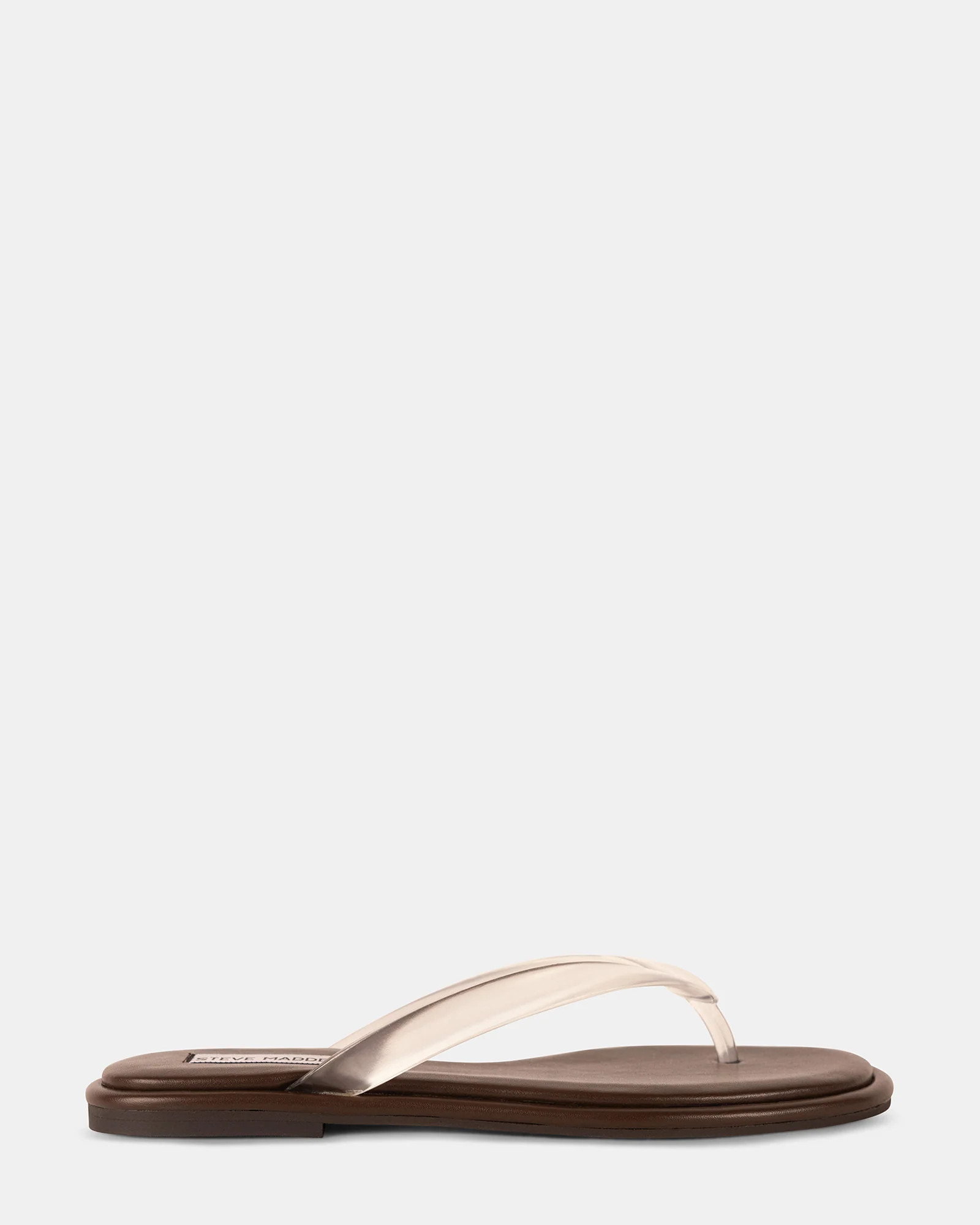 PIANO Clear Thong Sandals | Women's Designer Sandals | Steve Madden (Canada)