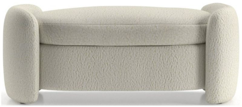 Calder 48" Storage Bench + Reviews | Crate and Barrel | Crate & Barrel