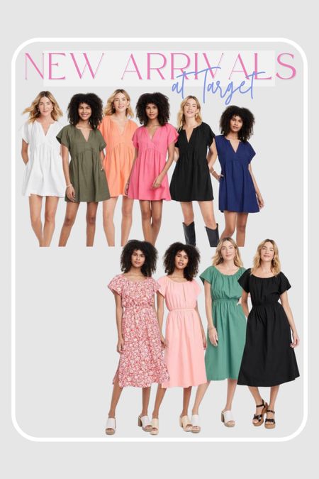 NEW dresses for spring & summer available at Target! 👀🎯 I wear an XS in them! 👏🏻🤩

Trending Fashion, Spring Fashion, Summer Style, Neutrals, Vacation Style, Summer Outfit

#LTKunder50 #LTKstyletip #LTKunder100