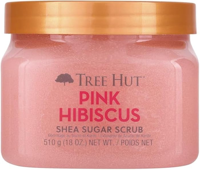 Tree Hut Pink Hibiscus Shea Sugar Scrub, Exfoliating, Hydrating & Moisturizing Body Scrub with Sh... | Amazon (US)