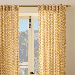 RHODE Thistle Ruffle Edge Curtain (Set of 2) | West Elm (US)