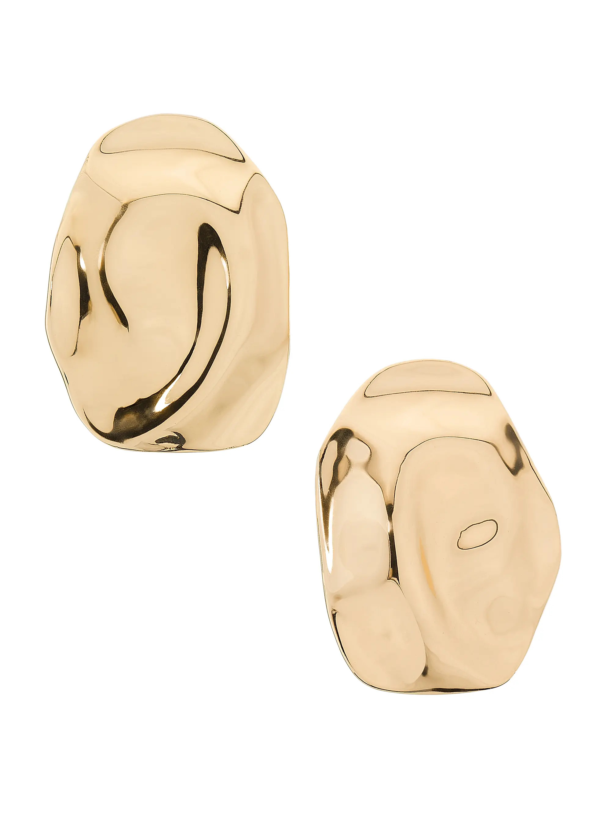 Sculptural Brass Clip-On Earrings | Saks Fifth Avenue