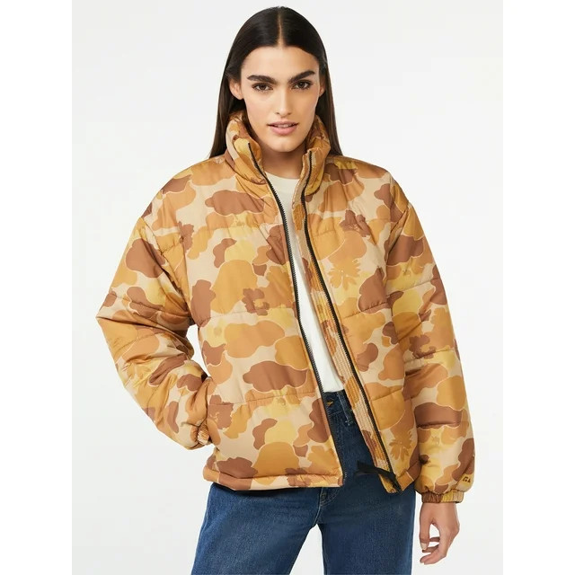 Free Assembly Women's Oversized Puffer Jacket | Walmart (US)