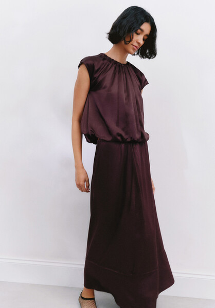 Satin Maxi Skirt | Hush UK