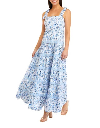 Women's Sleeveless Pom Print Dress | Belk