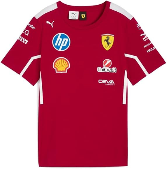 PUMA Scuderia Ferrari F1 2025 Team Tshirt - Red | Amazon (US)