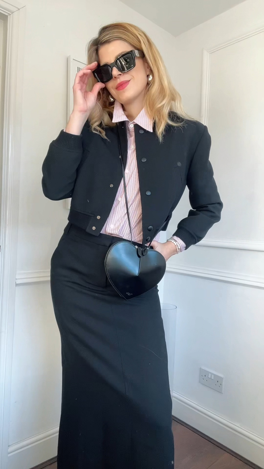 Winter outfit, spring outfit, Frankie shop, maxi skirt, alaia heart bag, cowboy boots, Khaite boots, bomber, Louis Vuitton sunglasses 

#LTKover40 #LTKVideo #LTKeurope