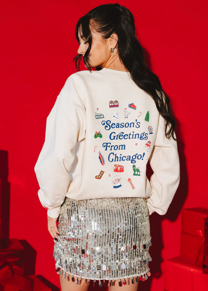 Season's Greetings From Chicago Sweatshirt | Alice & Wonder