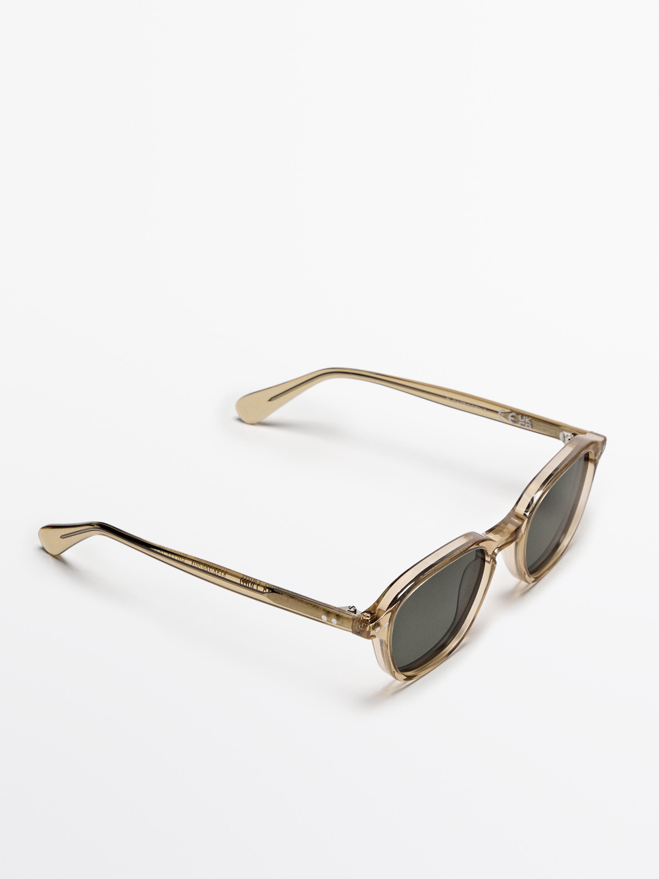 Round resin sunglasses | Massimo Dutti UK