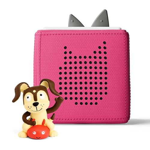 Toniebox 1 Audio Player Starter Set with Playtime Puppy - Listen, Learn, and Play with One Huggable Little Box - Pink | Amazon (US)