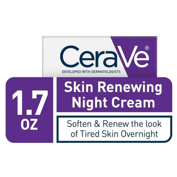 CeraVe Skin Renewing Night Cream for Softer Skin, 1.7 oz. - Walmart.com | Walmart (US)