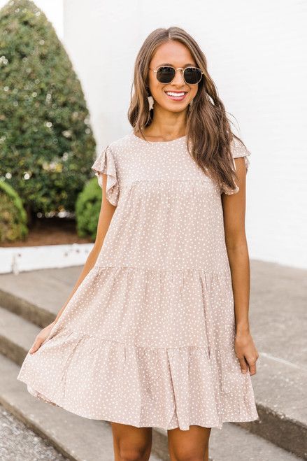 Complete My Heart Dotted Dress | The Pink Lily Boutique