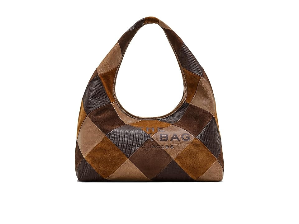 Marc Jacobs The Suede Patchwork Sack Bag Women's Handbags Brown, Cotton/Leather/Suede | Zappos
