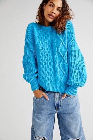 Dream Cable Crewneck Sweater | Free People (Global - UK&FR Excluded)